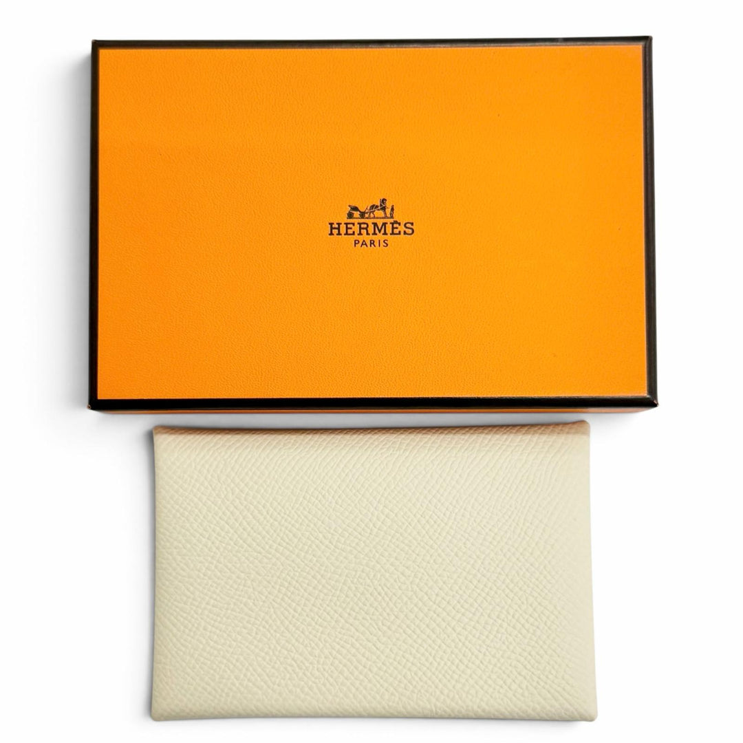 極美品△HERMES エルメス カルヴィ ヴォーエプソン ナタ コインケース 名刺入れ カードケース W刻印 フランス製 レディース オススメ◎