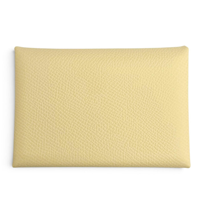 未使用品△HERMES エルメス カルヴィ デュオ ヴォーエプソン ヴァニーユ カードケース コンパクトウォレット コインケース G刻印 仏製