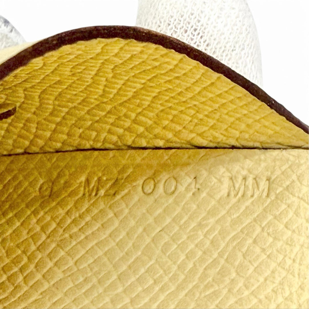 未使用品△HERMES エルメス カルヴィ デュオ ヴォーエプソン ヴァニーユ カードケース コンパクトウォレット コインケース G刻印 仏製