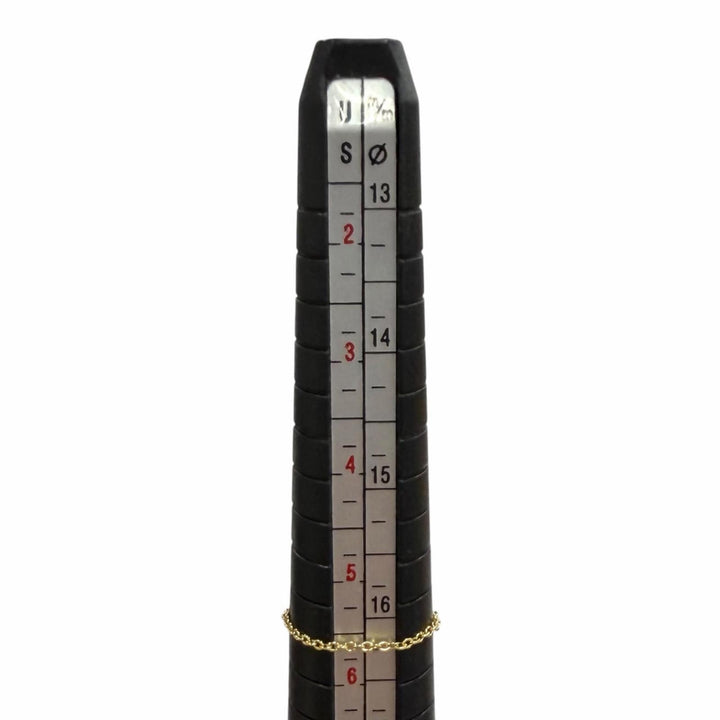 美品★TIFFANY&amp;Co. ティファニー エルサペレッティ ダイヤモンド バイ ザ ヤード リング 750(YG) ダイヤ枠：4ｍｍ JP11号相当 重量0.53g