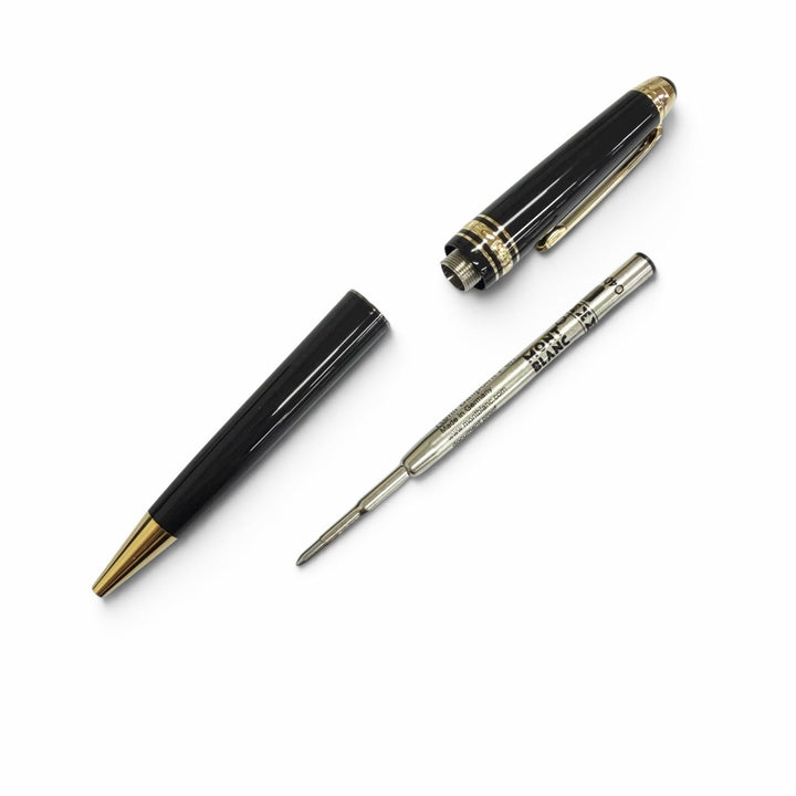 未使用品□MONTBLANC モンブラン MB128380 マイスターシュテュック アラウンド ザ ワールド イン 80デイズ ボールペン ブラック ドイツ製