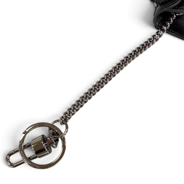 極美品★DELVAUX デルヴォー AE0362ARQ Brillant Charm ブリリアント チャーム フラワー ラインストーン レザー バッグチャーム 箱・袋付