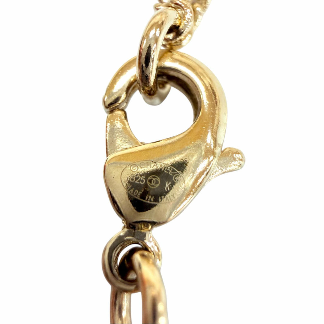 極美品☆CHANEL シャネル B25K ココマーク リボン 2WAY アクセサリー ネックレス ゴールド イタリア製 レディース 箱・保存袋付き