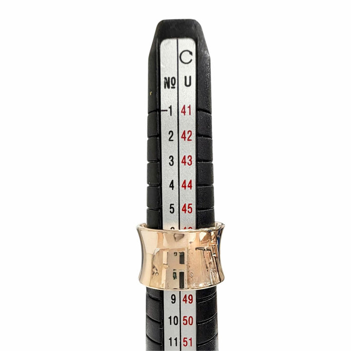 極美品△TIFFANY&amp;Co. ティファニー 1837 ルベドメタル ワイド リング 指輪 アクセサリー ゴールド系 JP7号 レディース オススメ◎