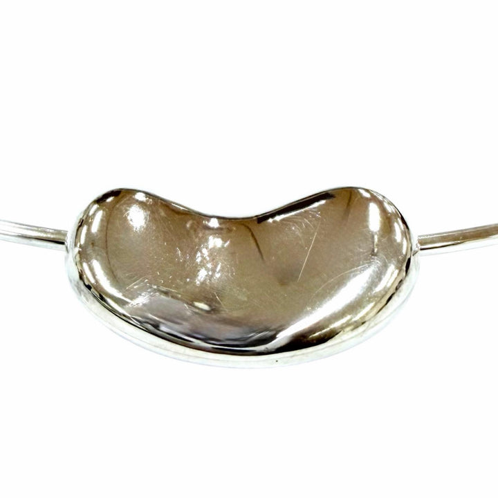 美品☆TIFFANY&amp;Co. ティファニー エルサペレッティ ビーンズ チョーカー 925 ネックレス アクセサリー シルバー 重量17g レディース