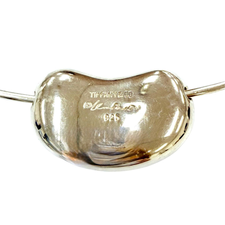 美品☆TIFFANY&amp;Co. ティファニー エルサペレッティ ビーンズ チョーカー 925 ネックレス アクセサリー シルバー 重量17g レディース