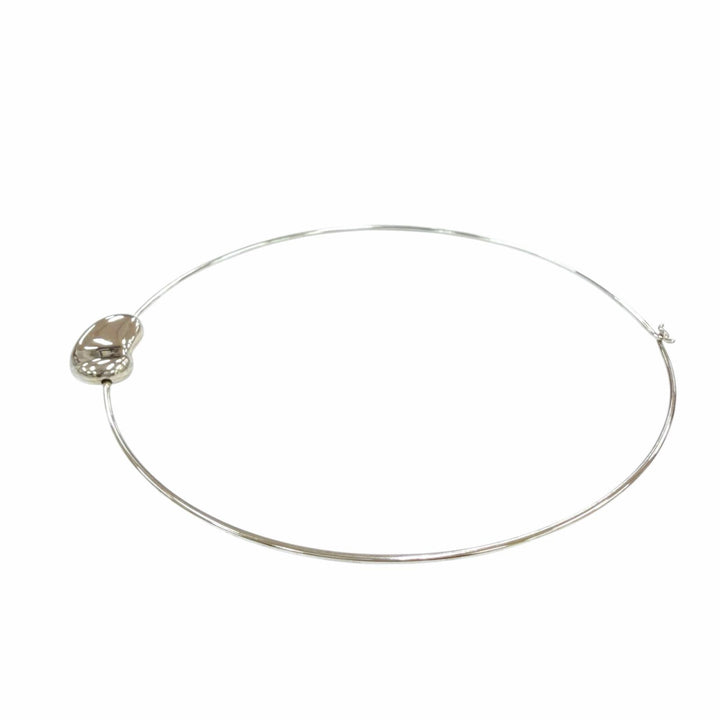 美品☆TIFFANY&amp;Co. ティファニー エルサペレッティ ビーンズ チョーカー 925 ネックレス アクセサリー シルバー 重量17g レディース