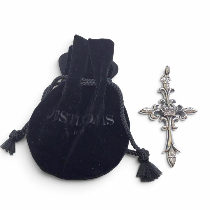 美品▼Justin Davis ジャスティンデイビス SPJ834 INCARNATION CROSS 菅田将暉着用 ペンダントトップ シルバー 重量52.1g 定価258500円