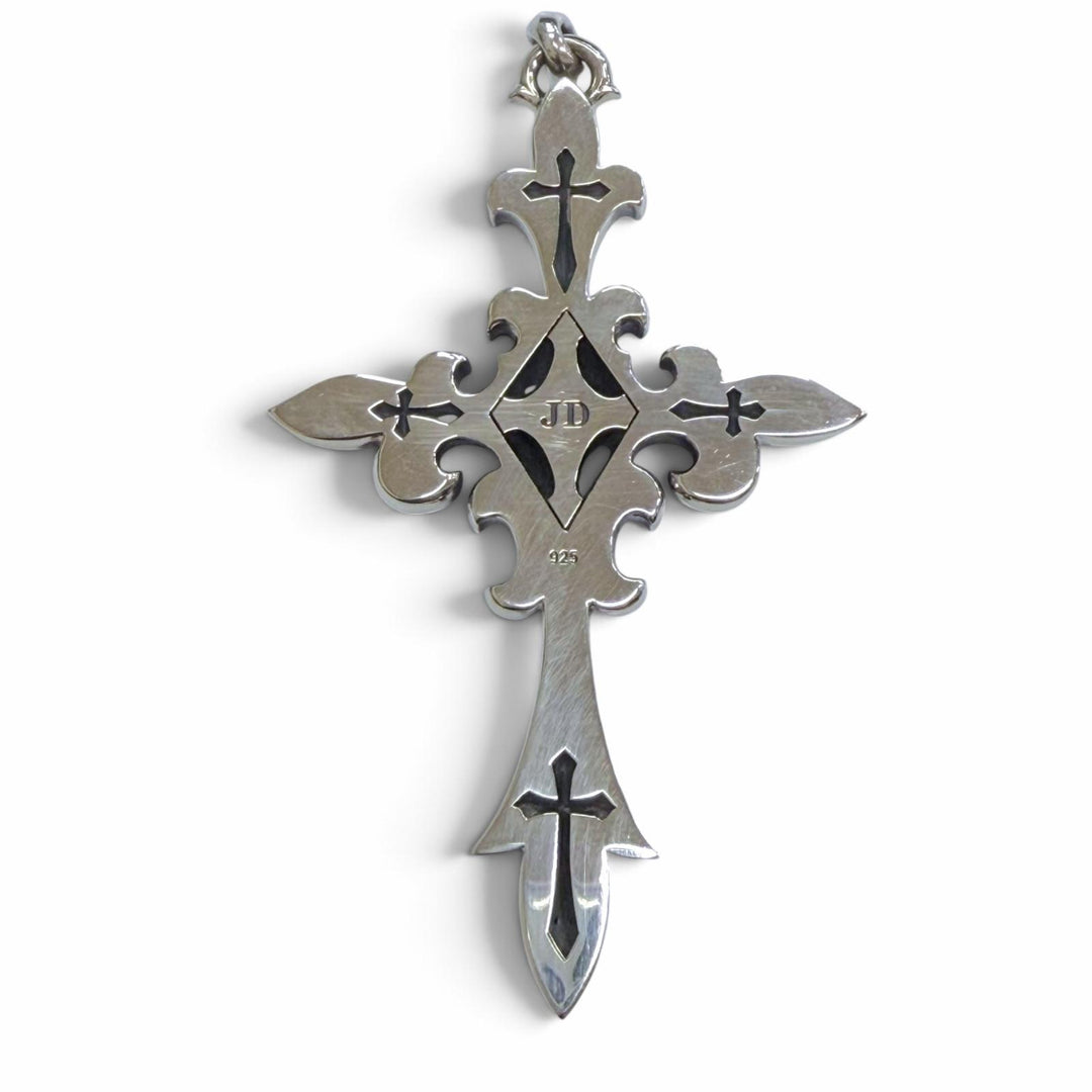 美品▼Justin Davis ジャスティンデイビス SPJ834 INCARNATION CROSS 菅田将暉着用 ペンダントトップ シルバー 重量52.1g 定価258500円