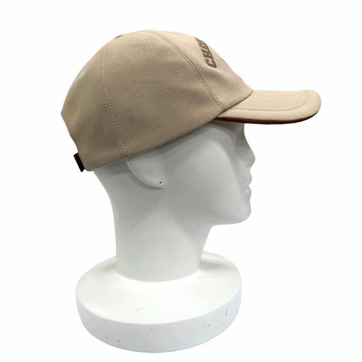 極美品☆Christian Dior クリスチャンディオール CPC00182ECAN コットン100％ D-Player ベースボールキャップ ベージュ 57 伊製 正規品