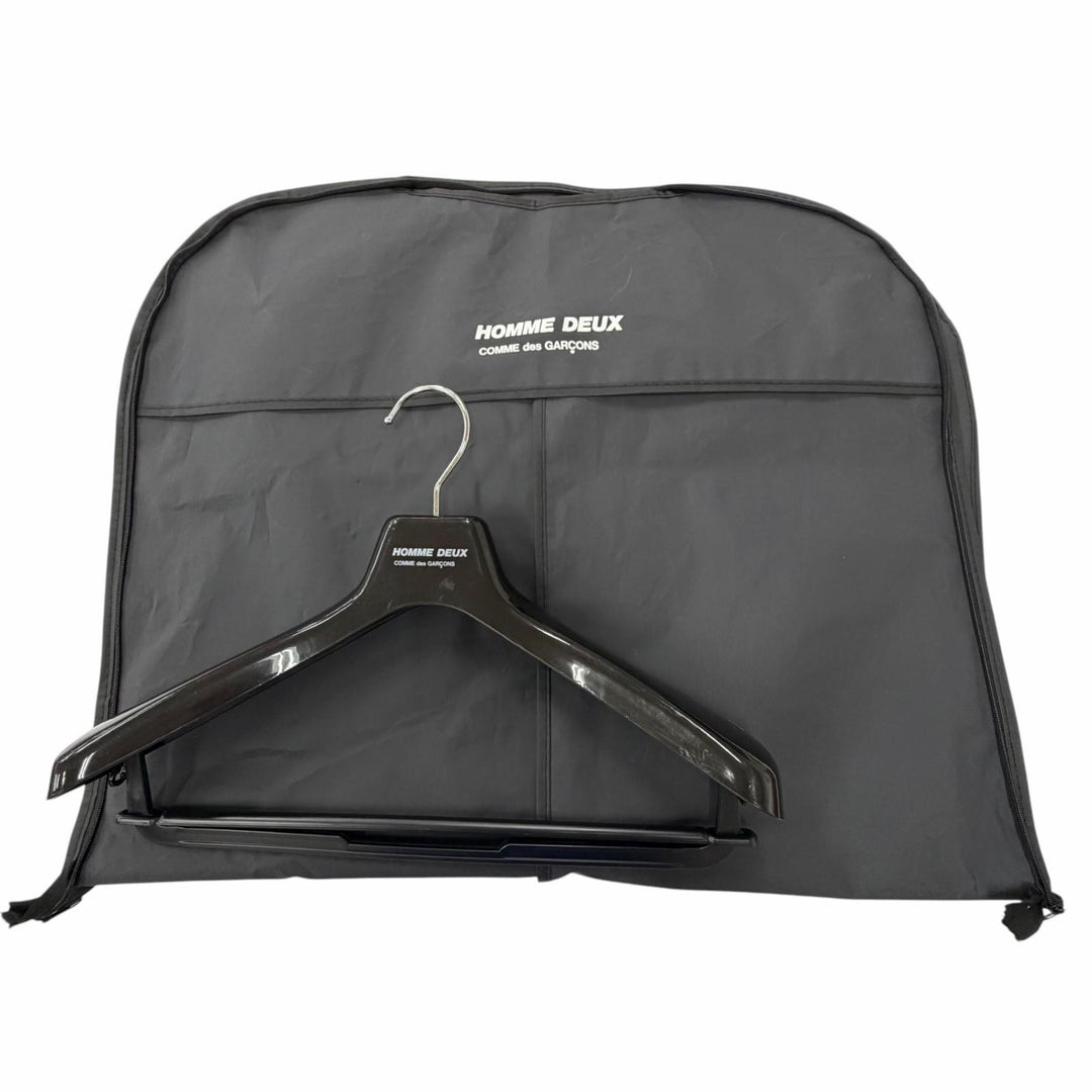 極美品▼COMME des GARCONS HOMME DEUX コム デ ギャルソン オム ドゥ 23AW DL-J001 DL-P001 ウール シングルスーツ ブラック S 正規品