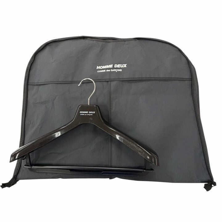極美品▼COMME des GARCONS HOMME DEUX コム デ ギャルソン オム ドゥ 23AW DL-J001 DL-P001 ウール シングルスーツ ブラック S 正規品