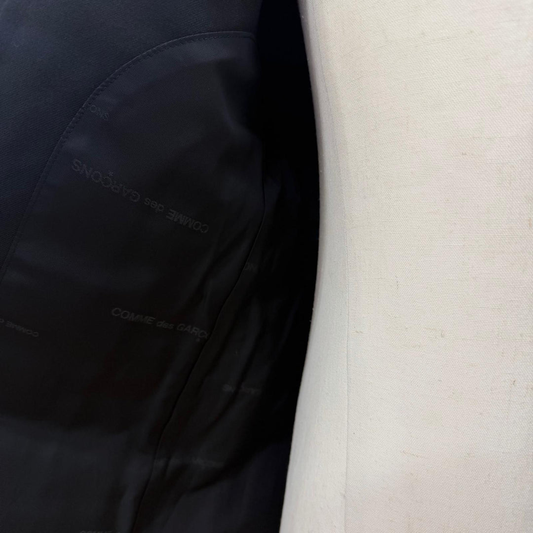 極美品▼COMME des GARCONS HOMME DEUX コム デ ギャルソン オム ドゥ 23AW DL-J001 DL-P001 ウール シングルスーツ ブラック S 正規品