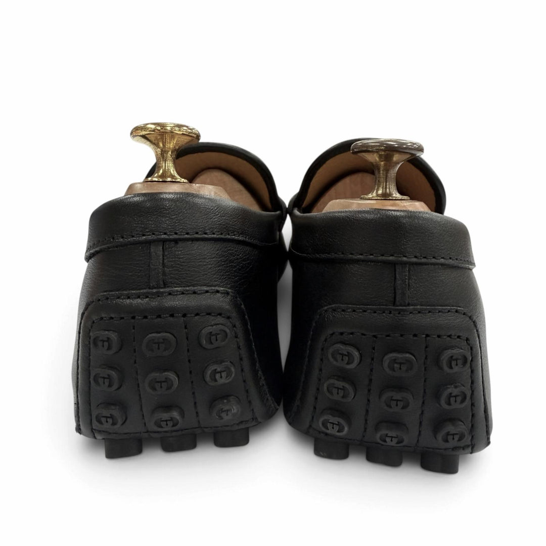 未使用品▼GUCCI グッチ 26SS 765859 ホースビット レザーシューズ ローファー ドライビングシューズ ブラック 7 メンズ 箱・保存袋付き