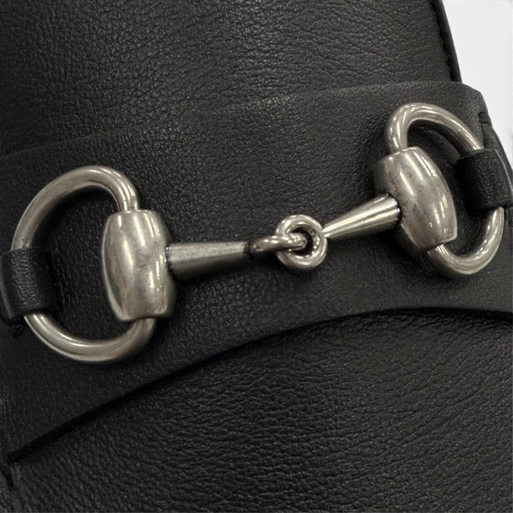 未使用品▼GUCCI グッチ 26SS 765859 ホースビット レザーシューズ ローファー ドライビングシューズ ブラック 7 メンズ 箱・保存袋付き