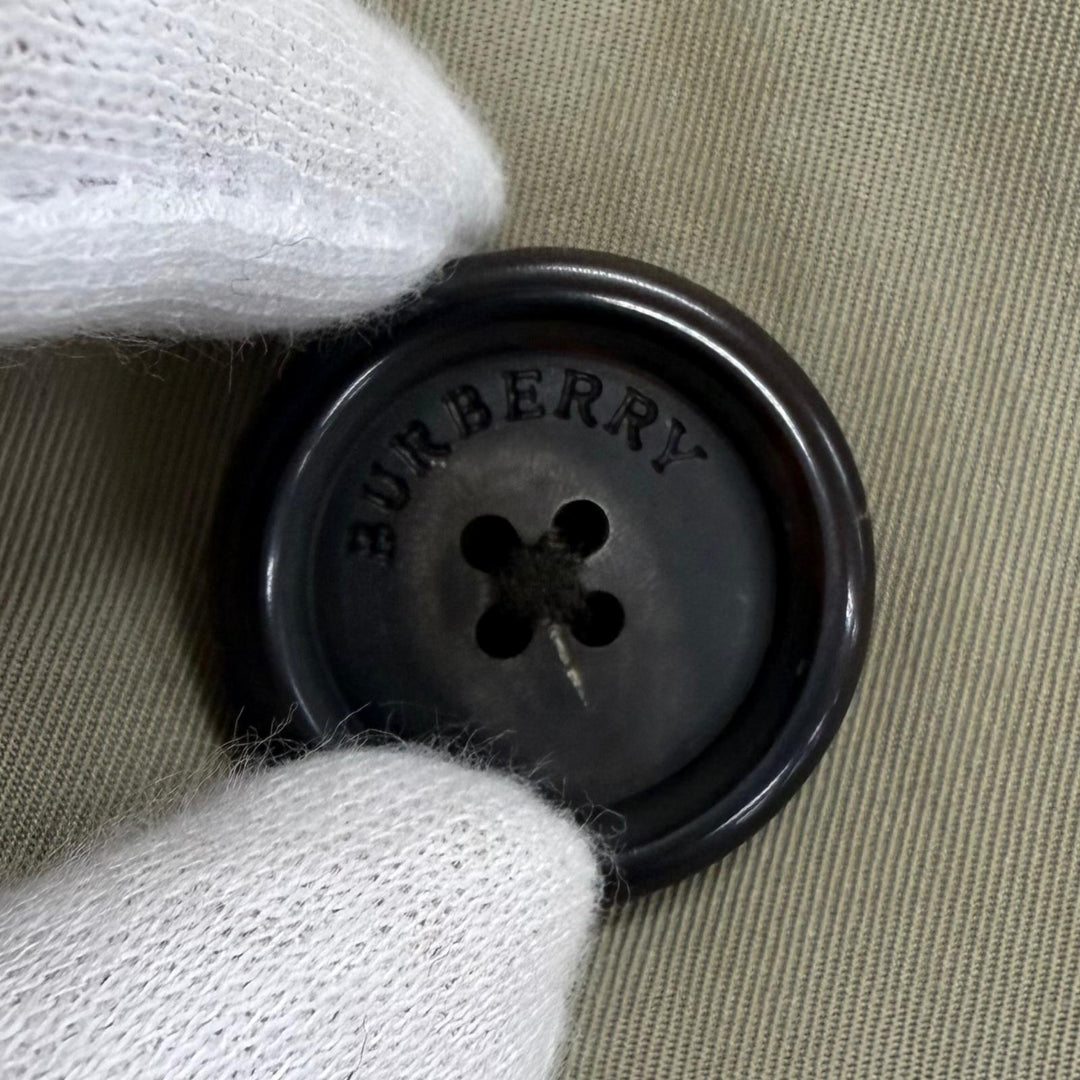 美品□BURBERRY LONDON バーバリーロンドン 裏地ノバチェック柄 カシミヤ混ライナー付 ステンカラーコート 玉虫 92-170-5 日本製 正規品