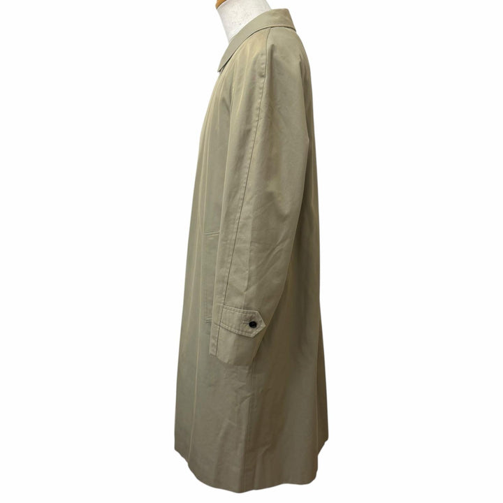 美品□BURBERRY LONDON バーバリーロンドン 裏地ノバチェック柄 カシミヤ混ライナー付 ステンカラーコート 玉虫 92-170-5 日本製 正規品
