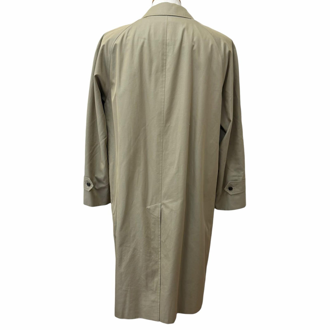 美品□BURBERRY LONDON バーバリーロンドン 裏地ノバチェック柄 カシミヤ混ライナー付 ステンカラーコート 玉虫 92-170-5 日本製 正規品