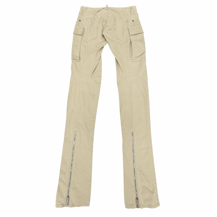 【ドンドン見直し】美品 ▼DSQUARED2 ディースクエアード S71KB0329 コットン カーゴパンツ ベージュ IT 48 イタリア製 正規品 メンズ