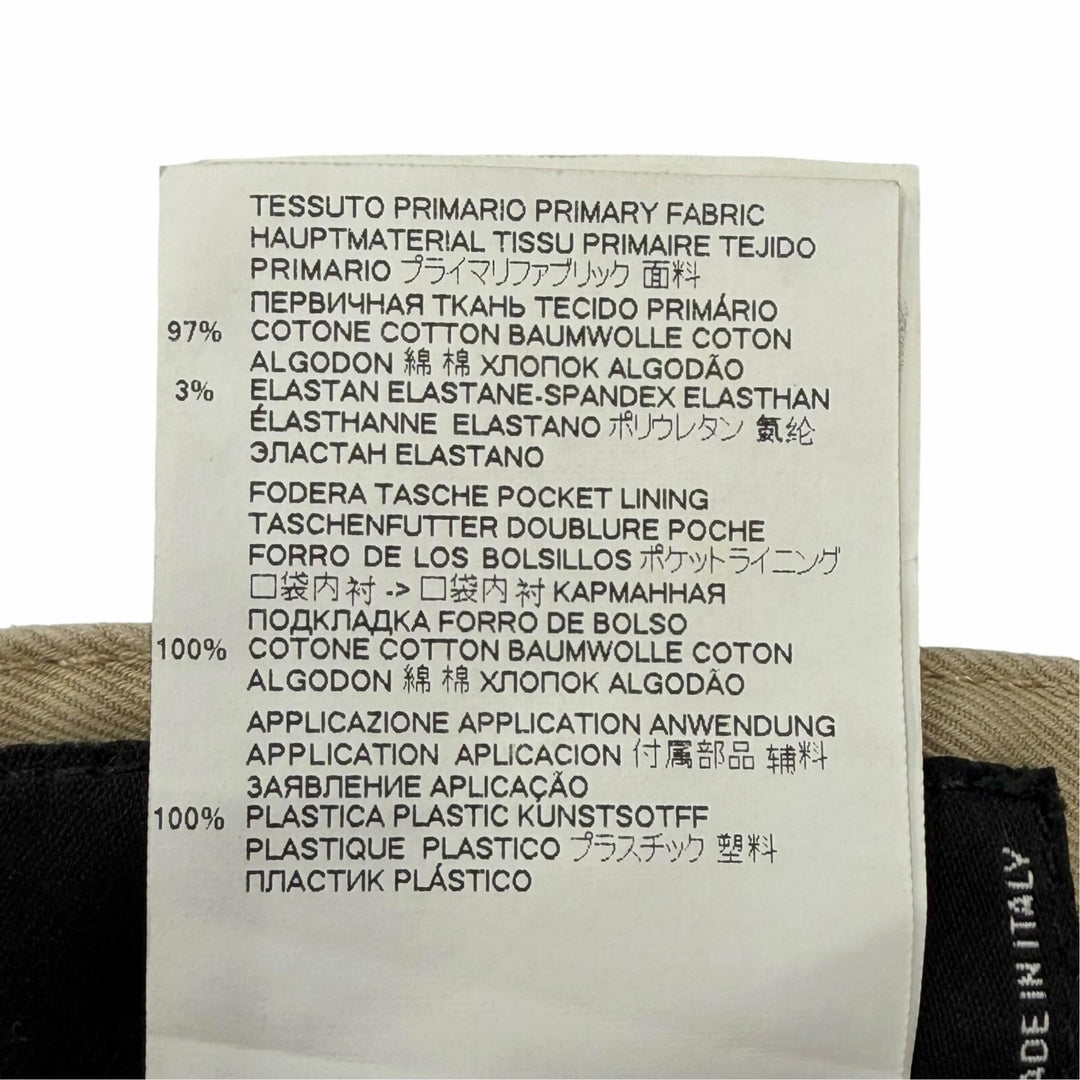 【ドンドン見直し】美品 ▼DSQUARED2 ディースクエアード S71KB0329 コットン カーゴパンツ ベージュ IT 48 イタリア製 正規品 メンズ