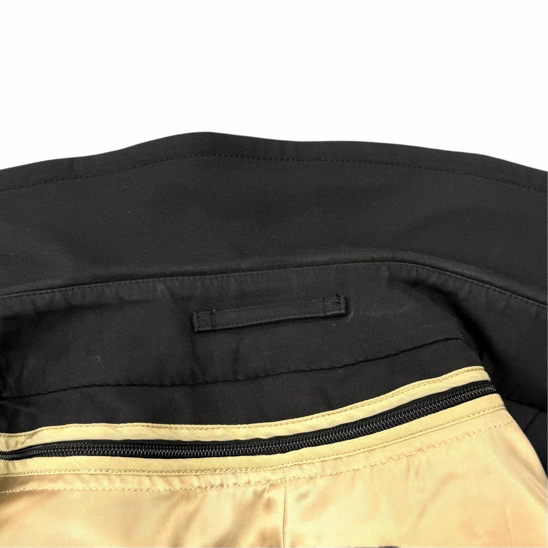 美品▼BURBERRY LONDON バーバリーロンドン 裏地ノバチェック柄 ウールライナー付き 比翼仕立て ステンカラーコート M 正規品 メンズ