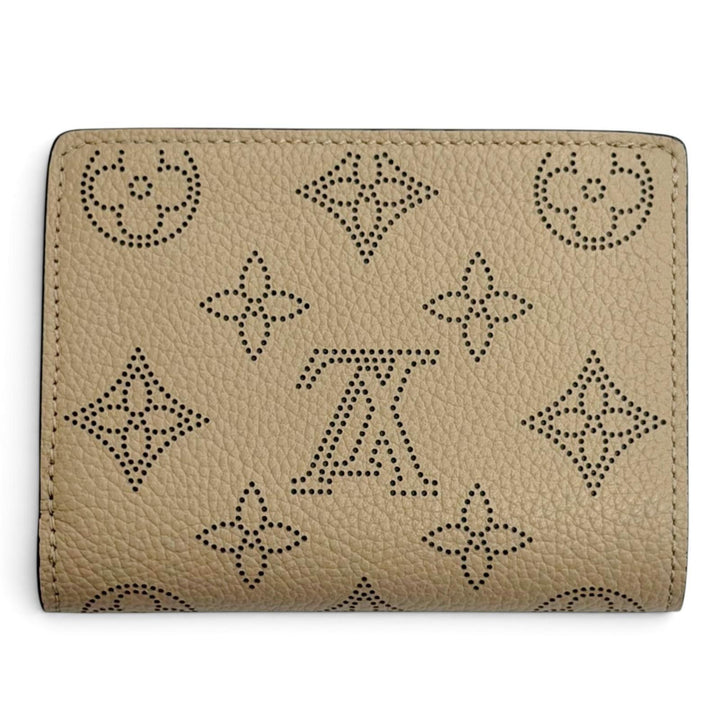 未使用品△LOUIS VUITTON ルイヴィトン M80817 ポルトフォイユ クレア モノグラム マヒナ ガレ 二つ折り財布 シルバー金具 仏製 保存袋付