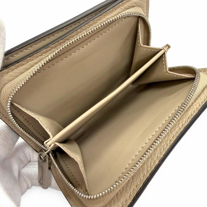 未使用品△LOUIS VUITTON ルイヴィトン M80817 ポルトフォイユ クレア モノグラム マヒナ ガレ 二つ折り財布 シルバー金具 仏製 保存袋付
