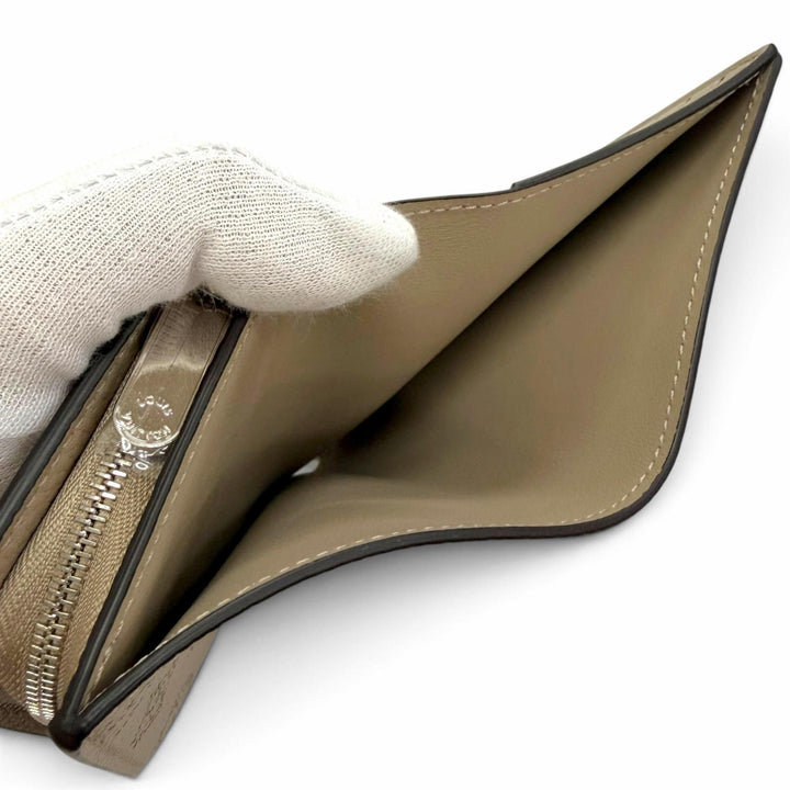 未使用品△LOUIS VUITTON ルイヴィトン M80817 ポルトフォイユ クレア モノグラム マヒナ ガレ 二つ折り財布 シルバー金具 仏製 保存袋付