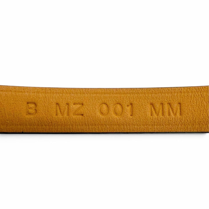 極美品△HERMES エルメス マイクロ リヴァル スイフト ゴールド金具 レザー ブレスレット ブラック T3 B刻印 仏製 レディース 保存袋付き