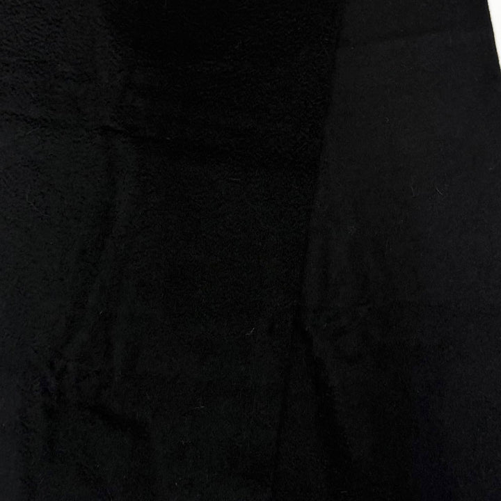 美品☆LOUIS VUITTON ルイヴィトン M75362 エシャルプ・ジェラム カシミヤ100％ ノワール LVロゴ刺繍 フリンジ付 マフラー 正規品 箱付き