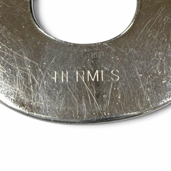 良品▼HERMES エルメス トゥアレグ AG925 レザー ネックレス シルバー ブラック 重量32.0g メンズ レディース アクセサリー