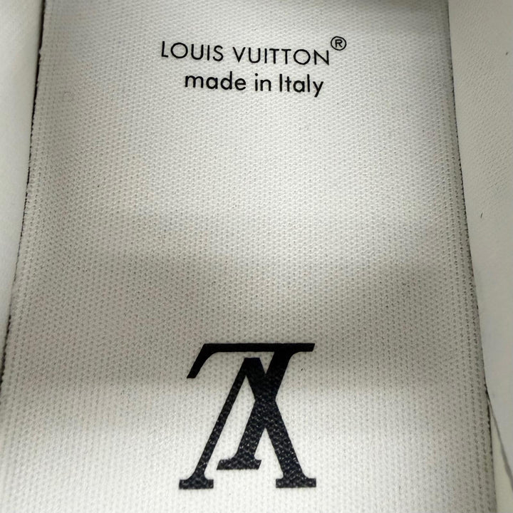 未使用品□LOUIS VUITTON ルイヴィトン 2024年製 1ADHHX LV・トレイナーライン モノグラムデニム ローカットスニーカー 8 イタリア製