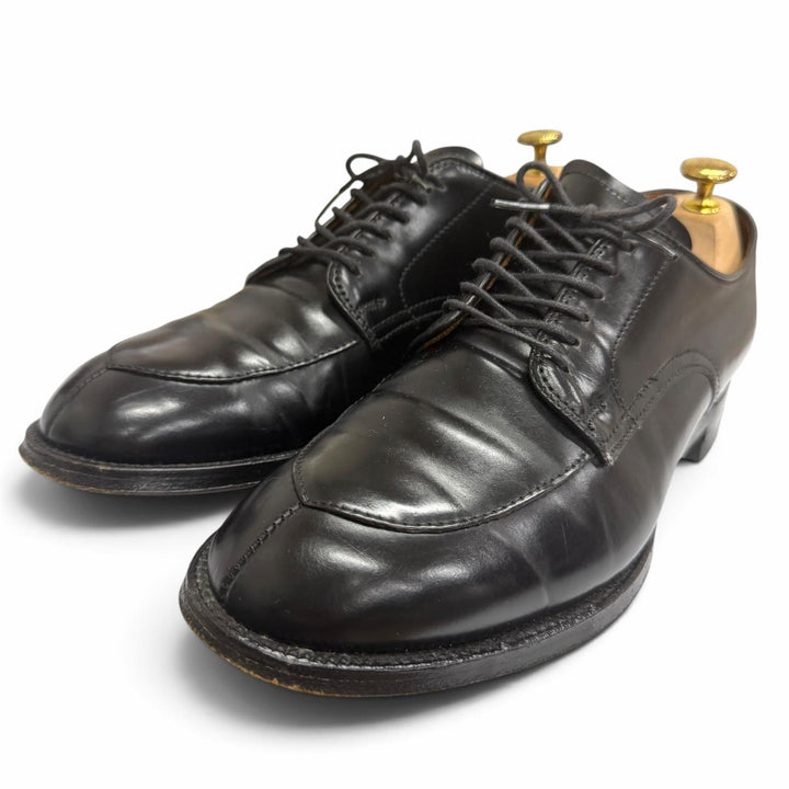 良品□ALDEN オールデン 54332 コードバン BEAMS別注 Vチップ レースアップ ドレスシューズ レザーシューズ ブラック 7.5 USA製 メンズ