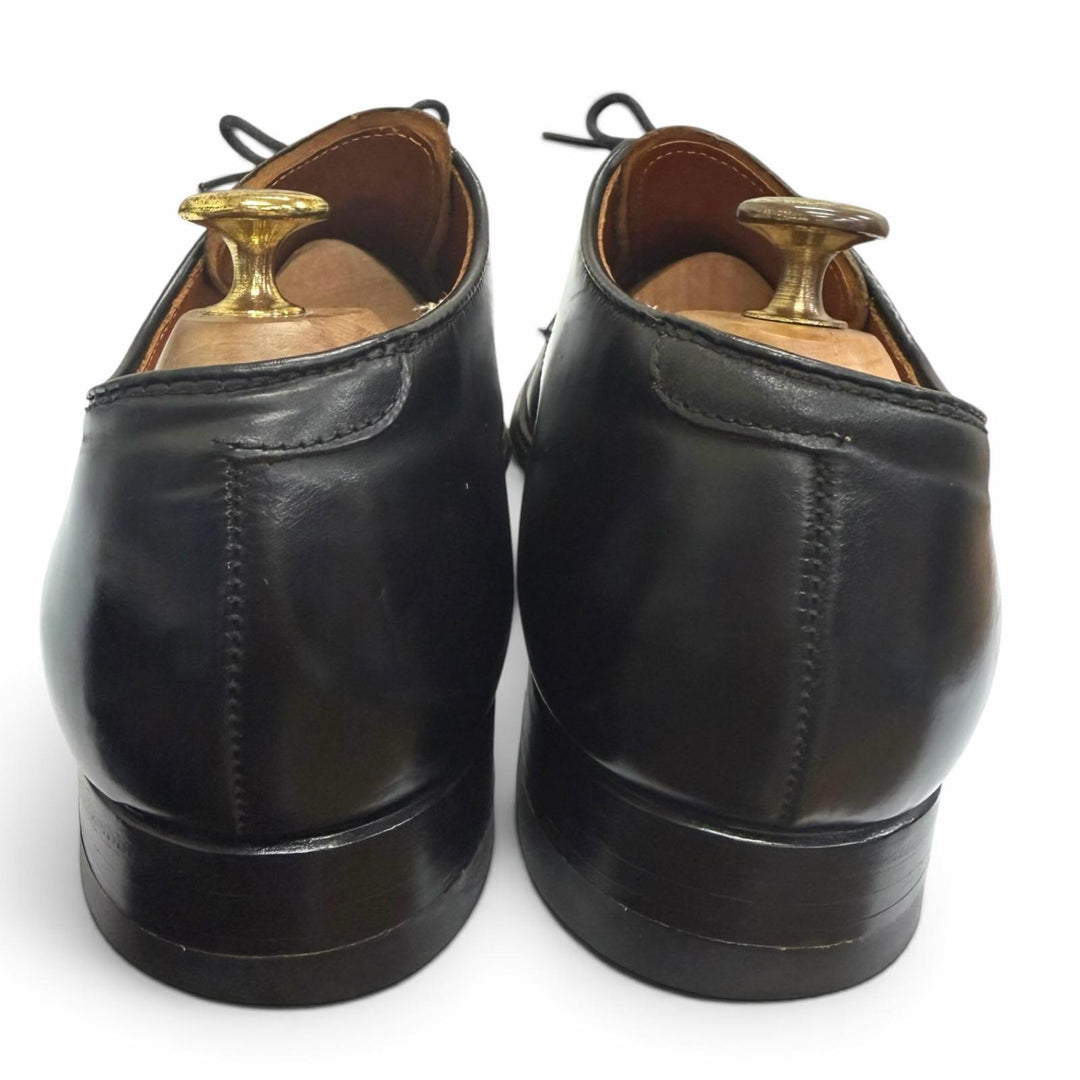 良品□ALDEN オールデン 54332 コードバン BEAMS別注 Vチップ レースアップ ドレスシューズ レザーシューズ ブラック 7.5 USA製 メンズ