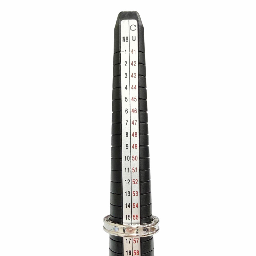 極美品△BVLGARI ブルガリ ビーゼロワン 1バンドリング 指輪 750(WG) ホワイトゴールド 56 (JP16号) 伊製 重量6.3g メンズ レディース