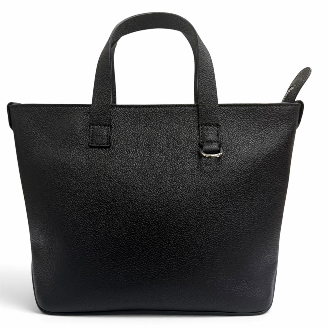 極美品□FENDI フェンディ 7VA658 フェンディ ルイ トートバッグ スモール レザー FFロゴ ブラック イタリア製 レディース 定価309100円