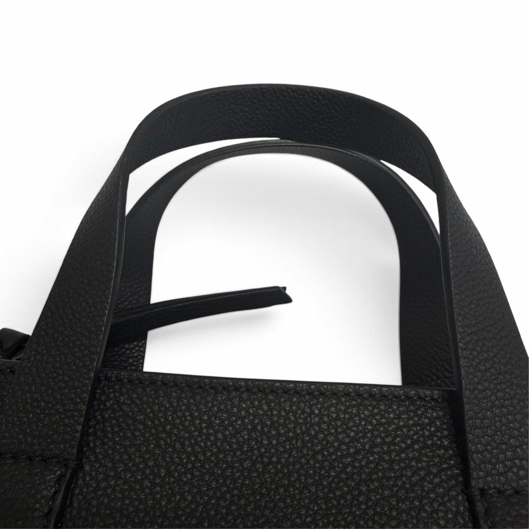 極美品□FENDI フェンディ 7VA658 フェンディ ルイ トートバッグ スモール レザー FFロゴ ブラック イタリア製 レディース 定価309100円