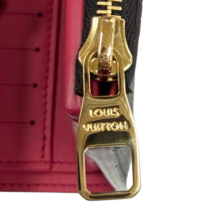 極美品★LOUIS VUITTON ルイヴィトン M62157 ポルトフォイユ･カプシーヌ コンパクト レザー LVロゴ金具 三つ折り財布 箱・保存袋付き