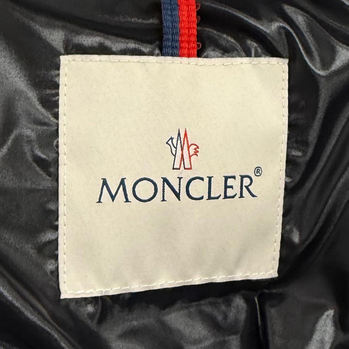美品★MONCLER モンクレール 2022年製 LARM ラバーロゴパッチ付 ZIP UP ダウンジャケット 12anni 152cm 正規品 キッズ レディース可