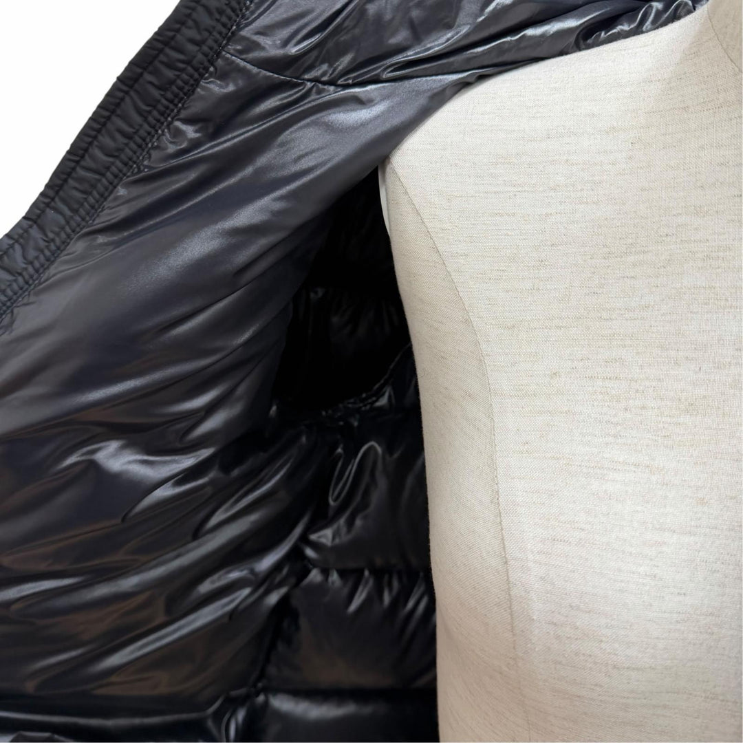 美品★MONCLER モンクレール 2022年製 LARM ラバーロゴパッチ付 ZIP UP ダウンジャケット 12anni 152cm 正規品 キッズ レディース可