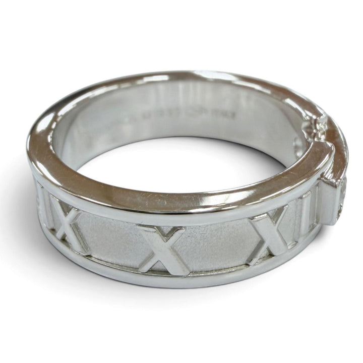 極美品☆TIFFANY&amp;Co. ティファニー アトラスリング 750（WG）3Pダイヤモンド 指輪 ホワイトゴールド JP11.5号相当 イタリア製 重量7.42g