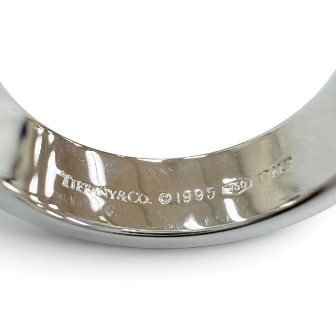 極美品☆TIFFANY&amp;Co. ティファニー アトラスリング 750（WG）3Pダイヤモンド 指輪 ホワイトゴールド JP11.5号相当 イタリア製 重量7.42g