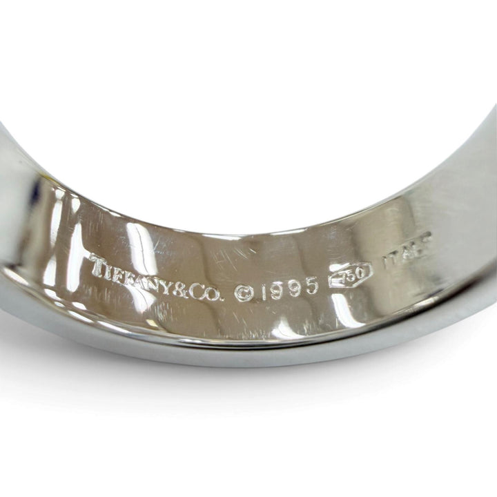 極美品☆TIFFANY&amp;Co. ティファニー アトラスリング 750（WG）3Pダイヤモンド 指輪 ホワイトゴールド JP11.5号相当 イタリア製 重量7.42g