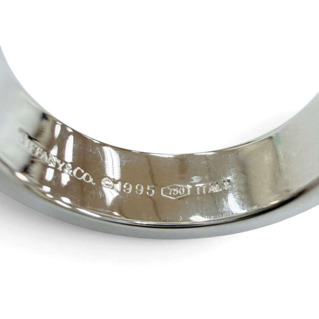 極美品☆TIFFANY&amp;Co. ティファニー アトラスリング 750（WG）3Pダイヤモンド 指輪 ホワイトゴールド JP11.5号相当 イタリア製 重量7.42g
