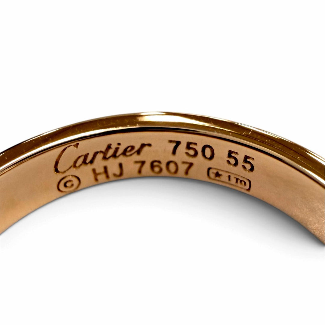 極美品☆Cartier カルティエ LOVE リング スモールモデル 750（PG) アクセサリー ピンクゴールド 55 JP15号相当 レディース 重量3.91g
