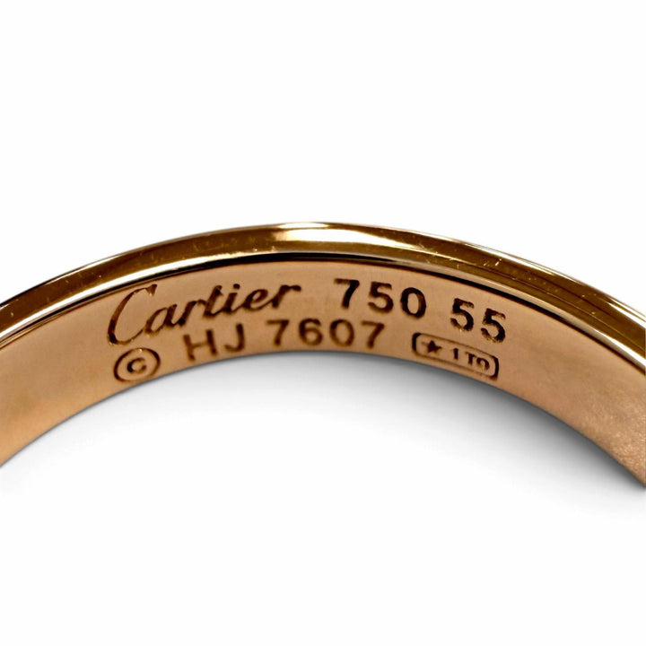 極美品☆Cartier カルティエ LOVE リング スモールモデル 750（PG) アクセサリー ピンクゴールド 55 JP15号相当 レディース 重量3.91g