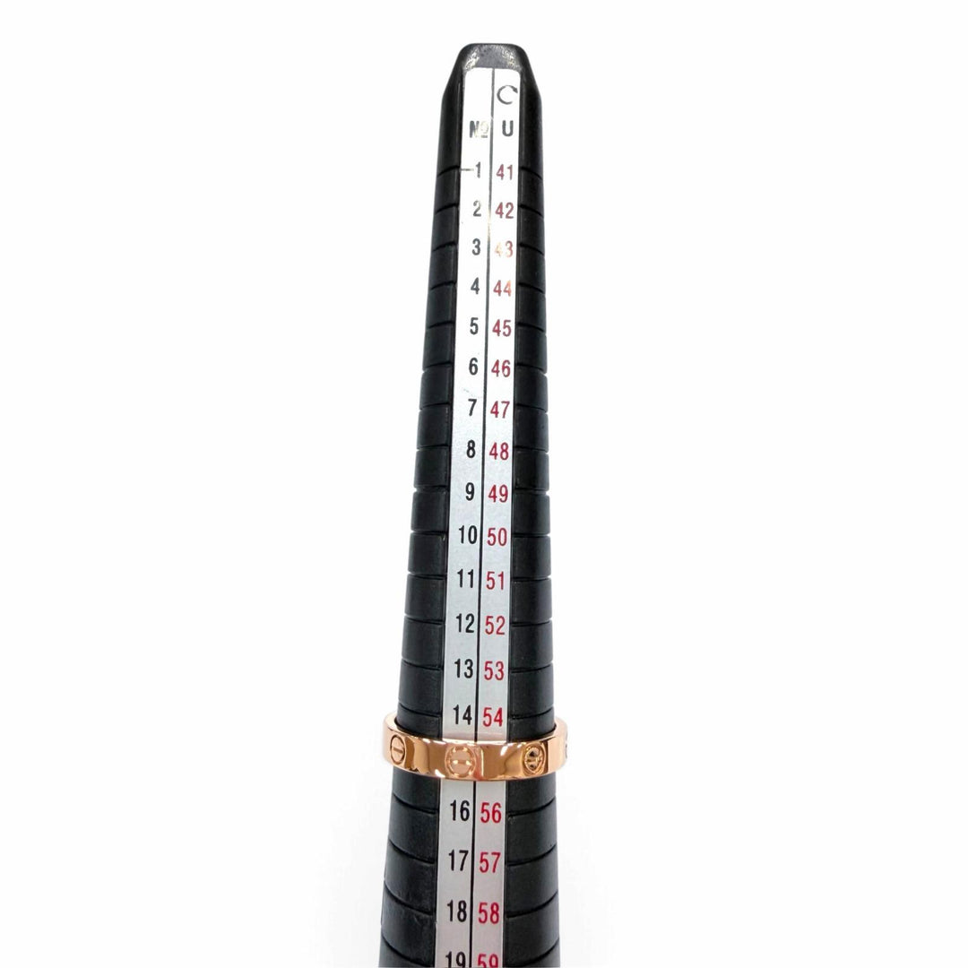 極美品☆Cartier カルティエ LOVE リング スモールモデル 750（PG) アクセサリー ピンクゴールド 55 JP15号相当 レディース 重量3.91g