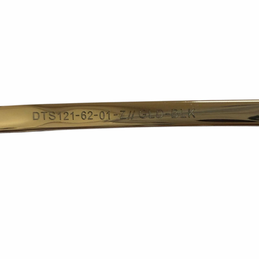 美品□DITA ディータ DTS121-62-01-Z ツーブリッジ グラデーションレンズ サングラス ゴールド ブラック 62□12-130 度無 日本製 メンズ