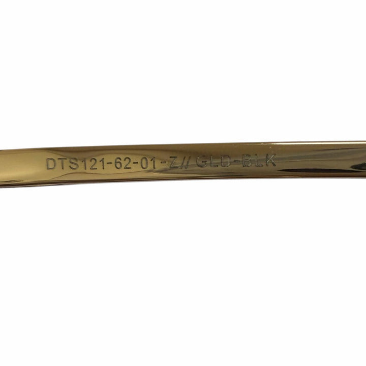 美品□DITA ディータ DTS121-62-01-Z ツーブリッジ グラデーションレンズ サングラス ゴールド ブラック 62□12-130 度無 日本製 メンズ