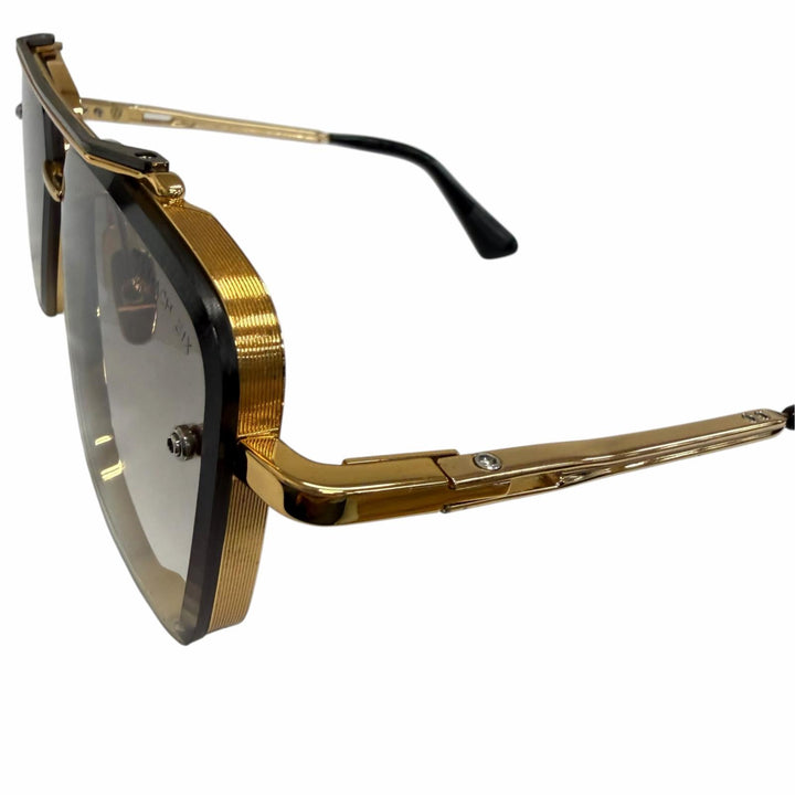 美品□DITA ディータ DTS121-62-01-Z ツーブリッジ グラデーションレンズ サングラス ゴールド ブラック 62□12-130 度無 日本製 メンズ